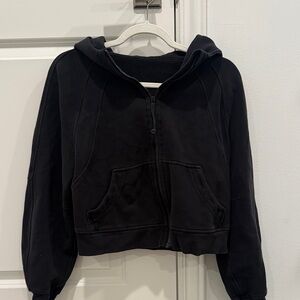lululemon athletica Black Zip-Up Hooded Sweatshirt